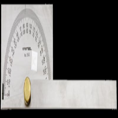 Protractor Cum Depth Gauge Square Head Model 1502 B