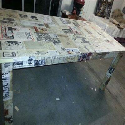 Newspaper Table