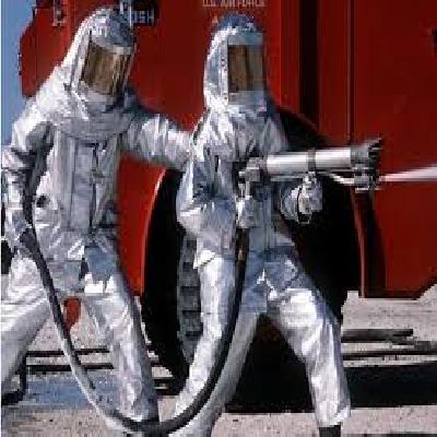 Aluminized Fire Proximity Suit.