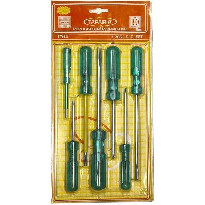 Taparia 1014 Blister Packaging Screw Driver Kit (7-Pieces)