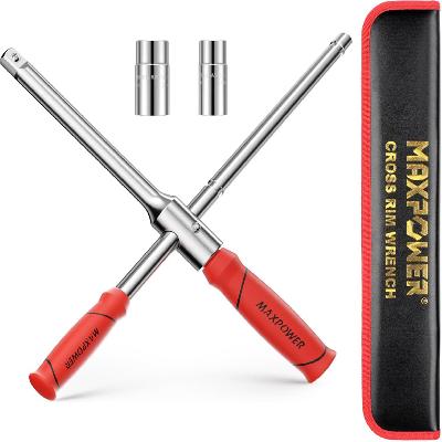 Lug Wrench 1/2'' Sq Drive 4-way 17,19,21mm