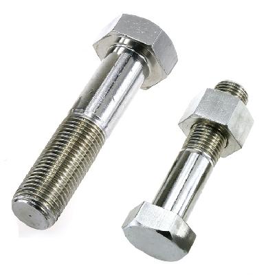 MS Half Thread Nut Bolt