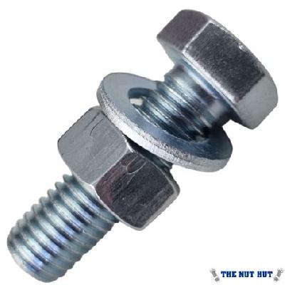 MS Hex Head Bolt Nut And Washers