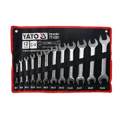 YT-0381 Double Open End Spanner Set