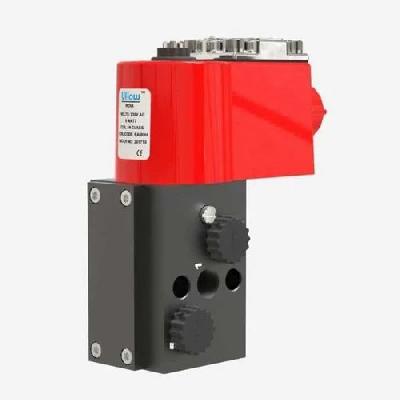Uflow Double Acting Pneumatic Ball Valve Flanged With Namur Solenoid Valve