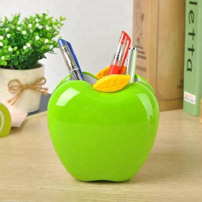 Apple Shape Plastic Pen Holder