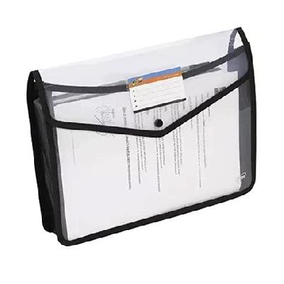 Double Pocket Clear PVC Document  Bag
