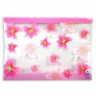 Pink Clear PVC Document  Bag