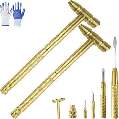 Copper Titanium  Flat Screw Driver and Philips Screw Driver