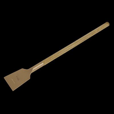 QTi Non Sparking, Non Magnetic Flat Scraper- Long Handle