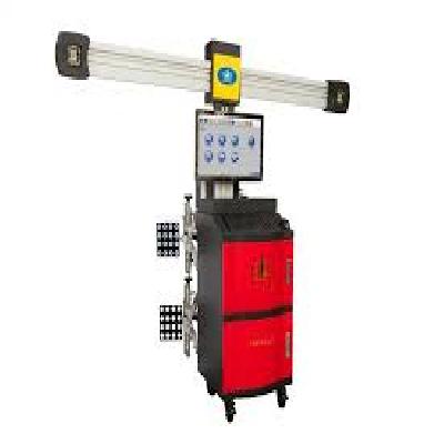 Red Corghi 3D Wheel Alignment Machine