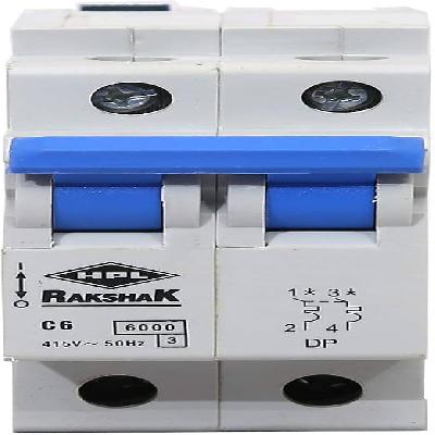 HPL Rakshak (MCB)  Miniature Circuit Breakers C Curve 20Amp Double Pole