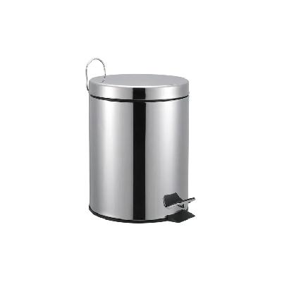 Soft Step Basel Stainless Steel Pedal Series 12litre Trash Can,  Brushed Steel