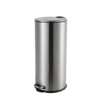 Soft Step KANOR  Stainless Steel Pedal Series 12Litre Trash Can,  Brushed Steel