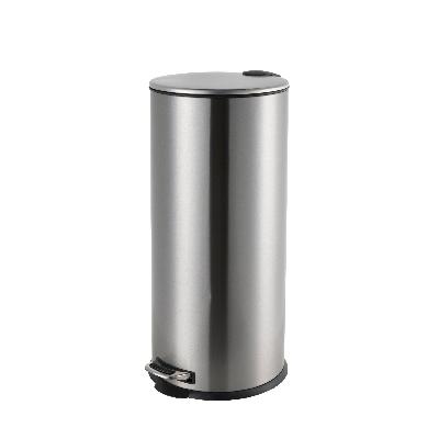 Soft Step KANOR  Stainless Steel Pedal Series 20Litre Trash Can,  Brushed Steel