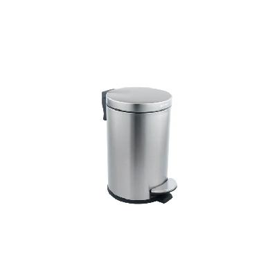 Soft Step TULA Stainless Steel Pedal Series 6 Litre Trash Can, MoonLight White