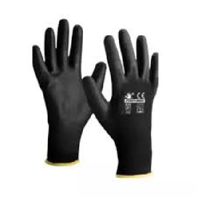 PU Coated Leather Hand Gloves