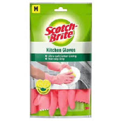 Medium Scotch- Brite Kitchen Gloves ( Pack Of 10)