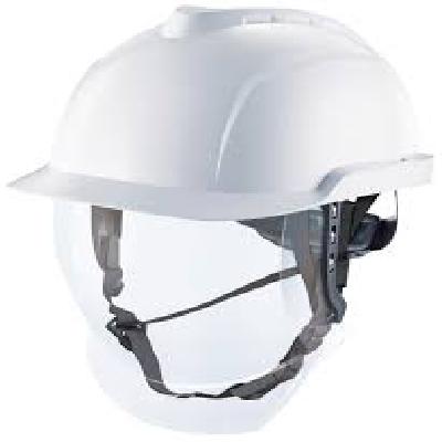 Safety Helmet With Integrated Face Screen For Electricians