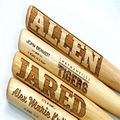 Baseball Bat Laser Engraving Services