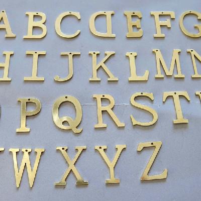 Brass Alphabets