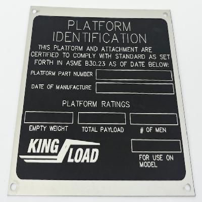 Industrial Plastic Name Plates