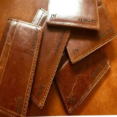 Leather Wallets Engraving Services