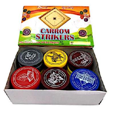 METALLIC PRINTED CARROM STRIKERS
