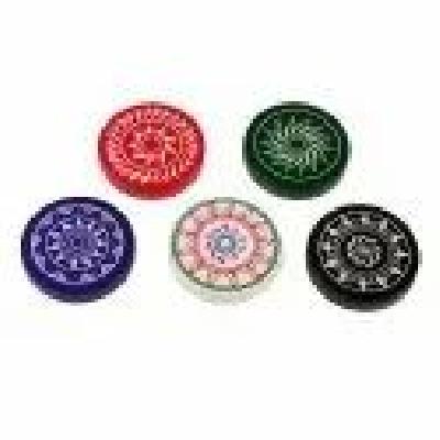 Multi Color Printed Carrom Strikers
