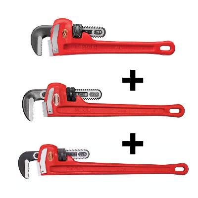 Carbon Steel Pipe Wrench Set