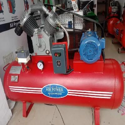 Air Compressor 3 HP With 3 Hp 1 PH Motor with 200 litre tank powder coat finish.