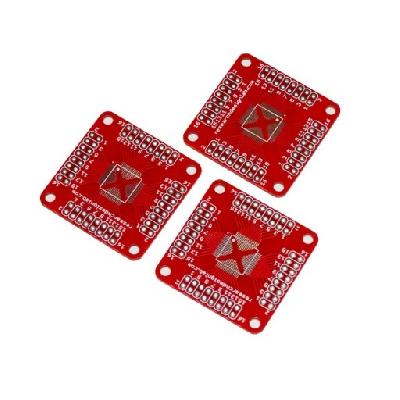 3Pcs TQFP 32-100 Pin Switch over DIP Double-sided Pinboard