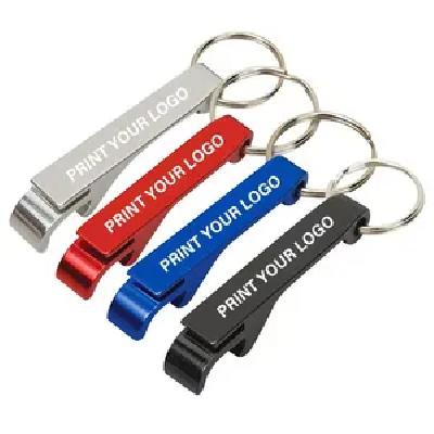 Metal Keychain With Bottle Opener