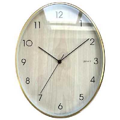 Oval Shaped Wall Clock