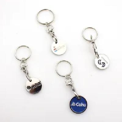 Round Metal Keychain