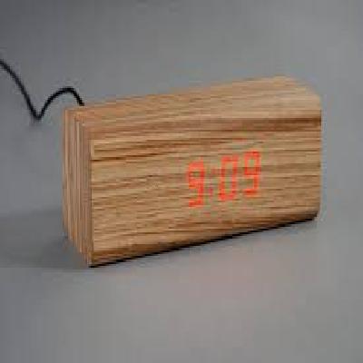 Wooden LED Clock