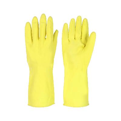 Household Rubber Yellow Gloves