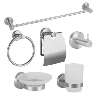 Brass And SS 202 Bathroom Accessories Set