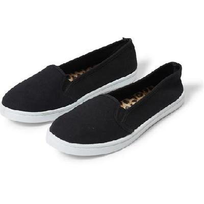 Casual Black Slip-On Shoes