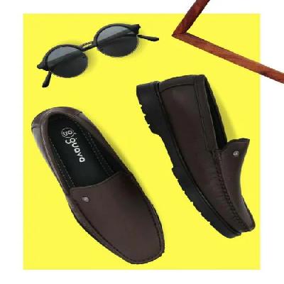 Guava  Brown Leather Loafer