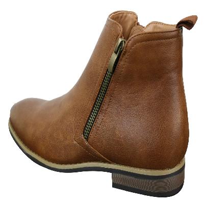 High Ankle Casual Shoes - Tan