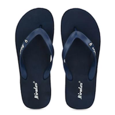 Hirolas Embossed Thong Flip-Flops - Blue-HRLFF09BLU