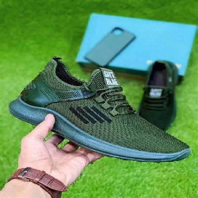 Hirolas Flyknit Athleisure Sports Shoes - Green Blue-HRO1965SGB