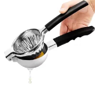 Hand Juicer for Fruits and Vegetables with Steel Handle Vacuum Locking System, Shake