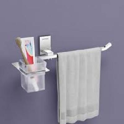 Stainless Steel Toothbrush Tumbler And Napkin Holder