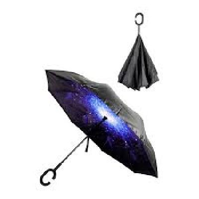 Reverse Umbrella With Galaxy Design