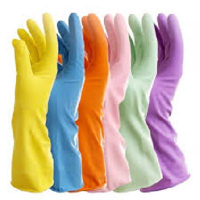 Reusable Rubber Hand Gloves For Cleaning