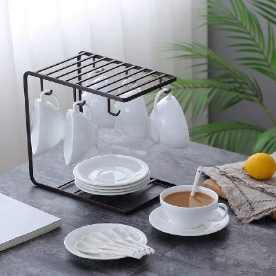 2 Layer Dish And Cup Holder and Plate Cutlery Stand and Kitchen Storage Rack Cup And Saucer Stand