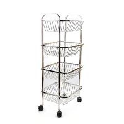 4 Layer Kitchen Trolley and Vegetable And Fruit Rack and Stainless Steel Kitchen Trolley