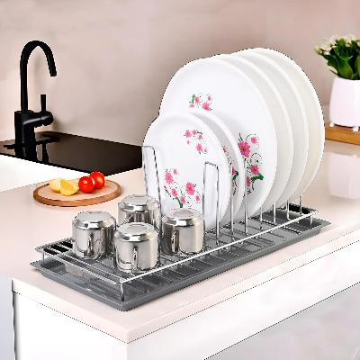 6  Piece Water Glass Holder for Kitchen and Stainless Steel Wall Mounting Glass Stand 
